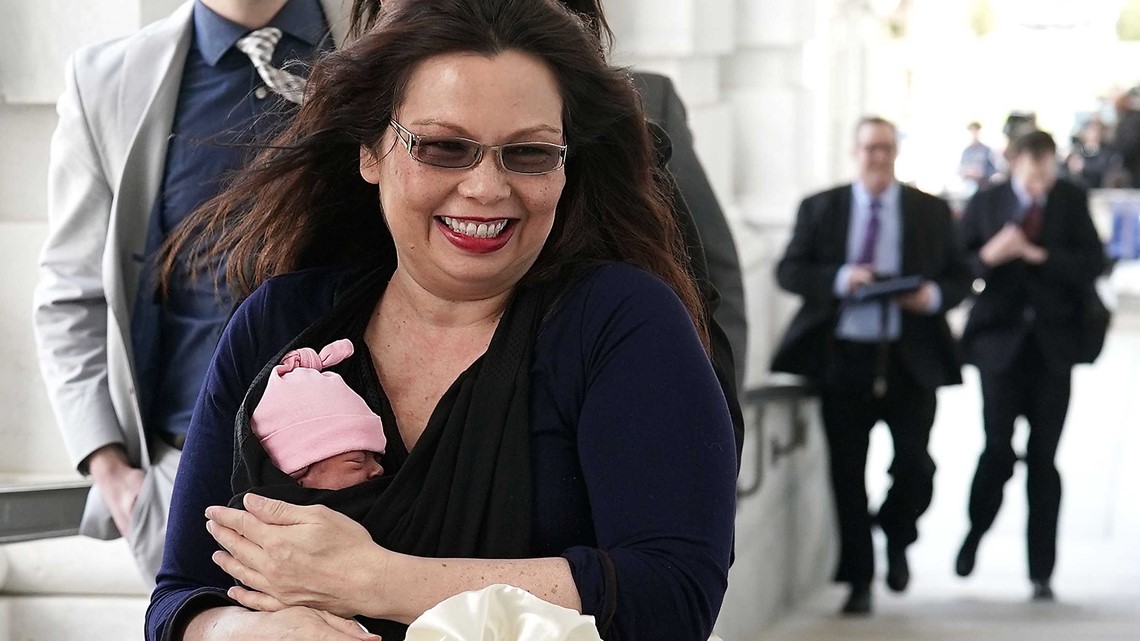 Watch Tammy Duckworth And Daughter Make Senate History 