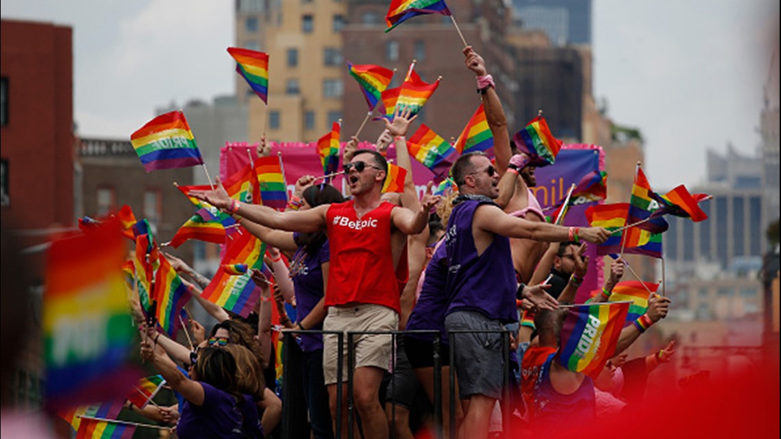 Thousands in rainbow colors make a statement at New York City's Gay