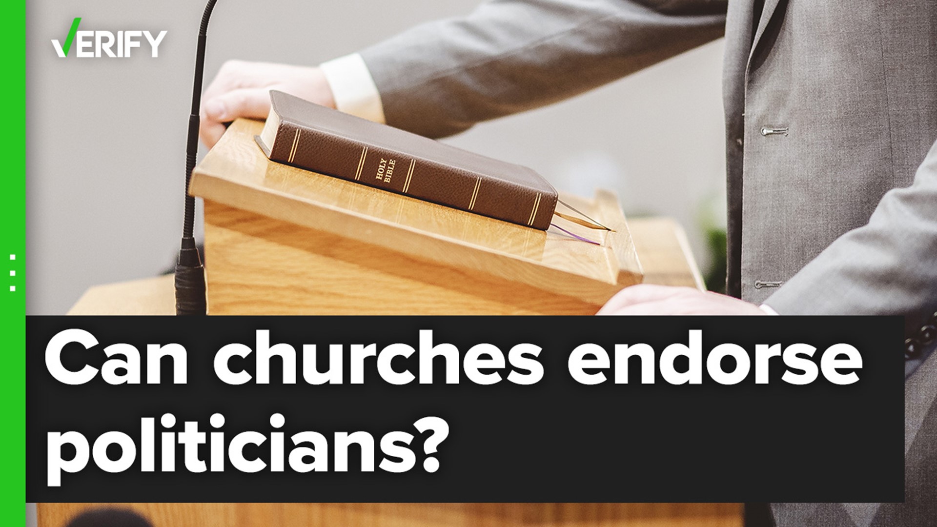 Churches and charities that are defined as tax-exempt organizations by the IRS are prohibited from endorsing political candidates.
