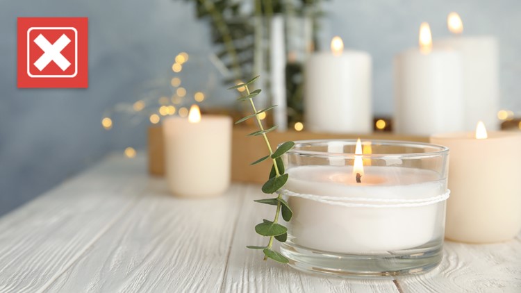 No, burning scented candles is not bad for your health