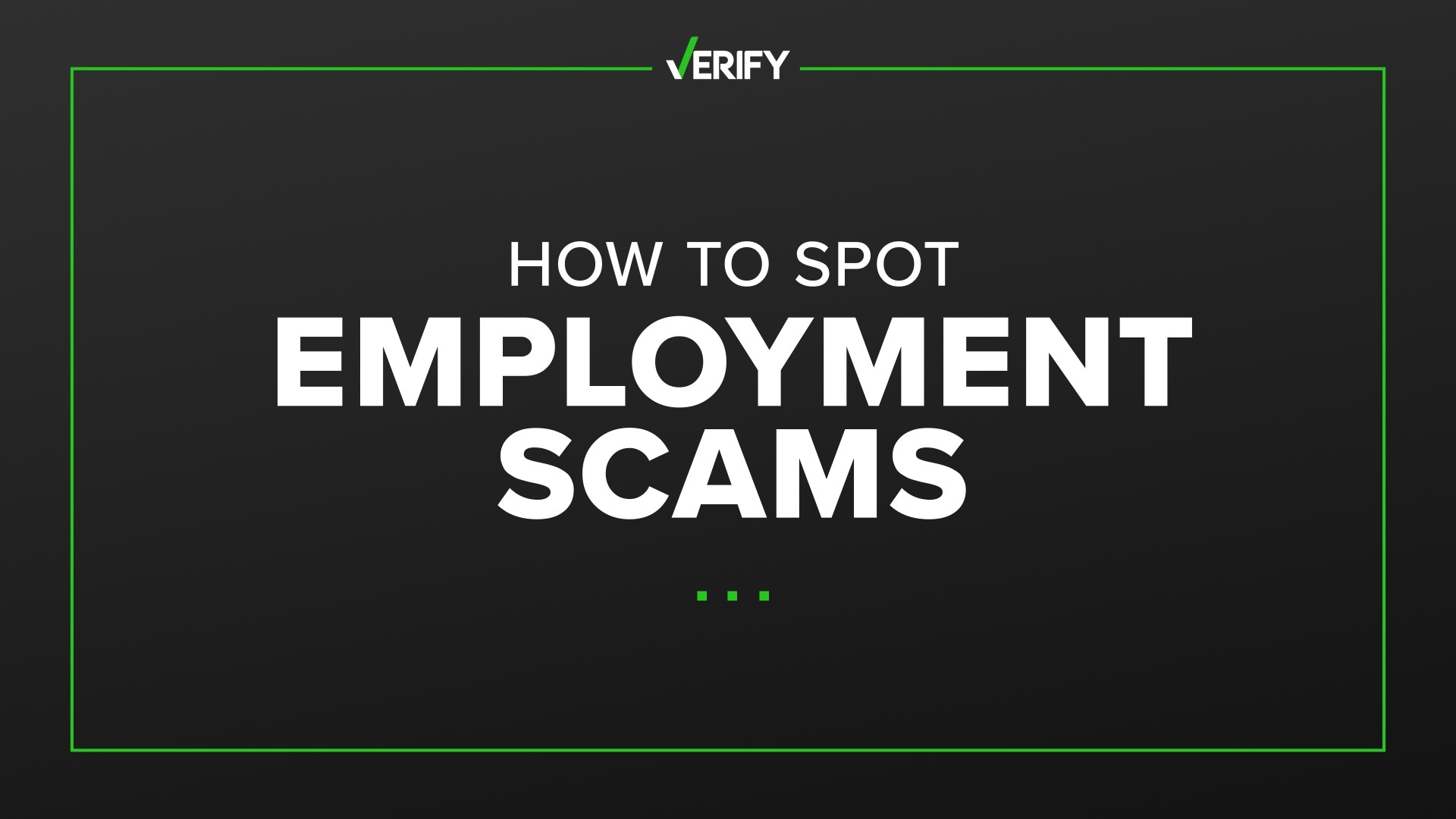 Avoid online job scams