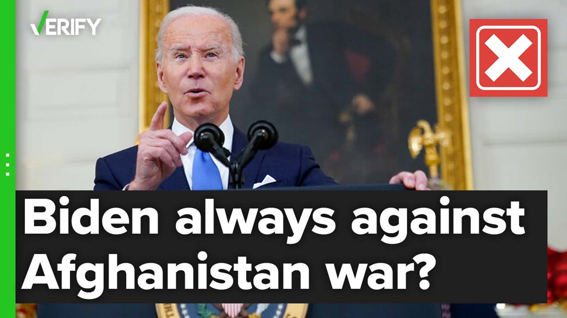 No, President Biden was not against the war in Afghanistan from the  beginning