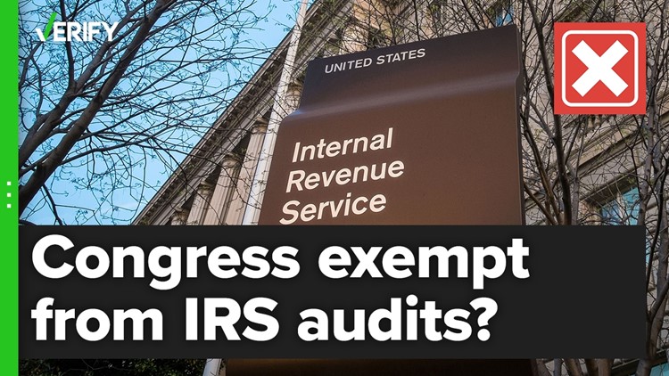 No, Congress did not make itself exempt from IRS audits