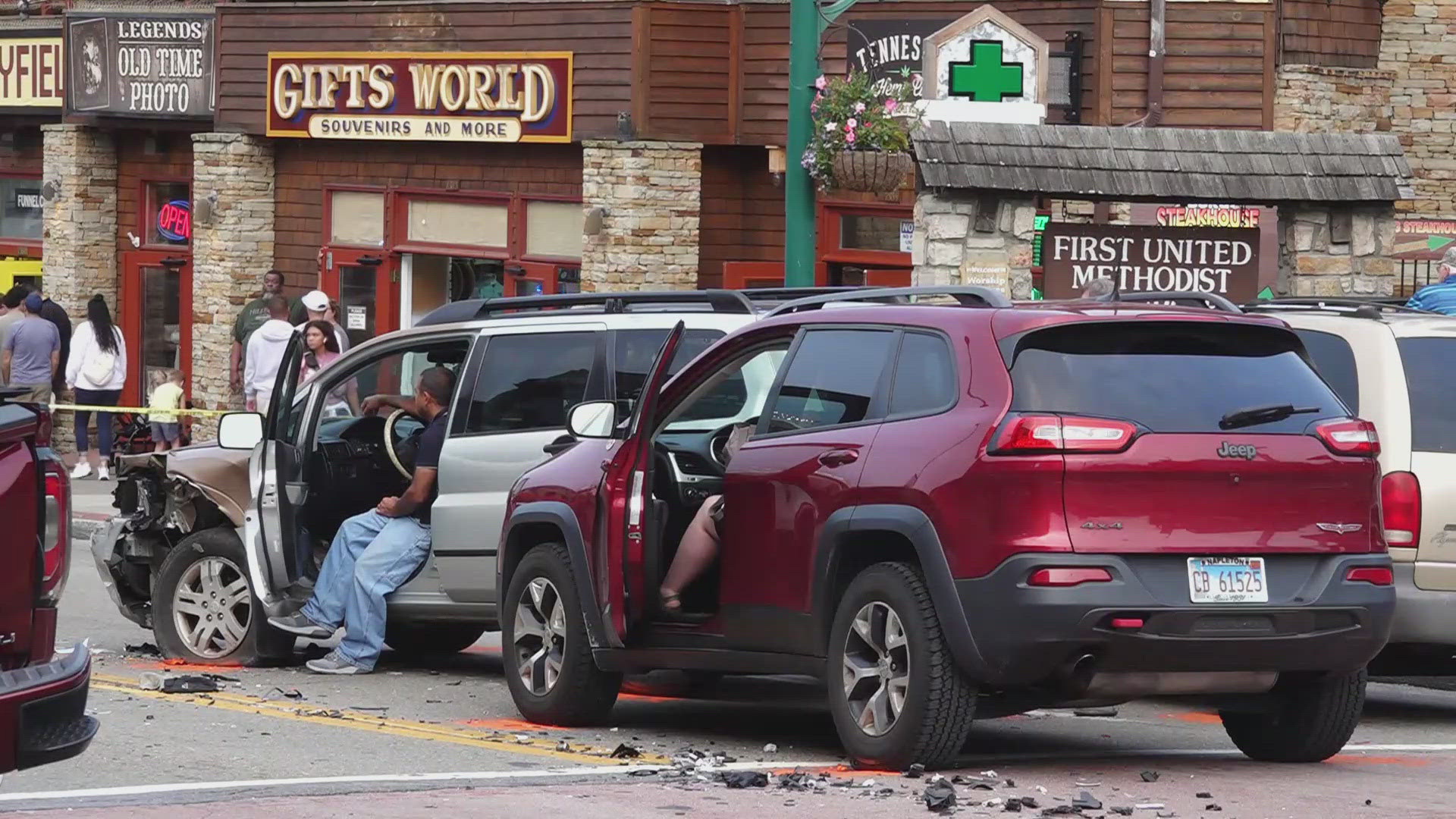 A spokesperson for the Gatlinburg Police Department said the crash was reported at around 4:15 p.m. on Sunday.