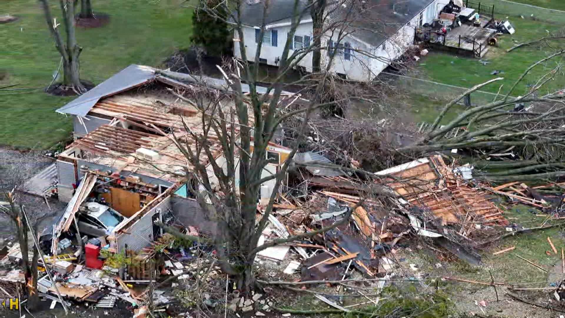 Suspected tornado hits WrightPatt Air Force Base