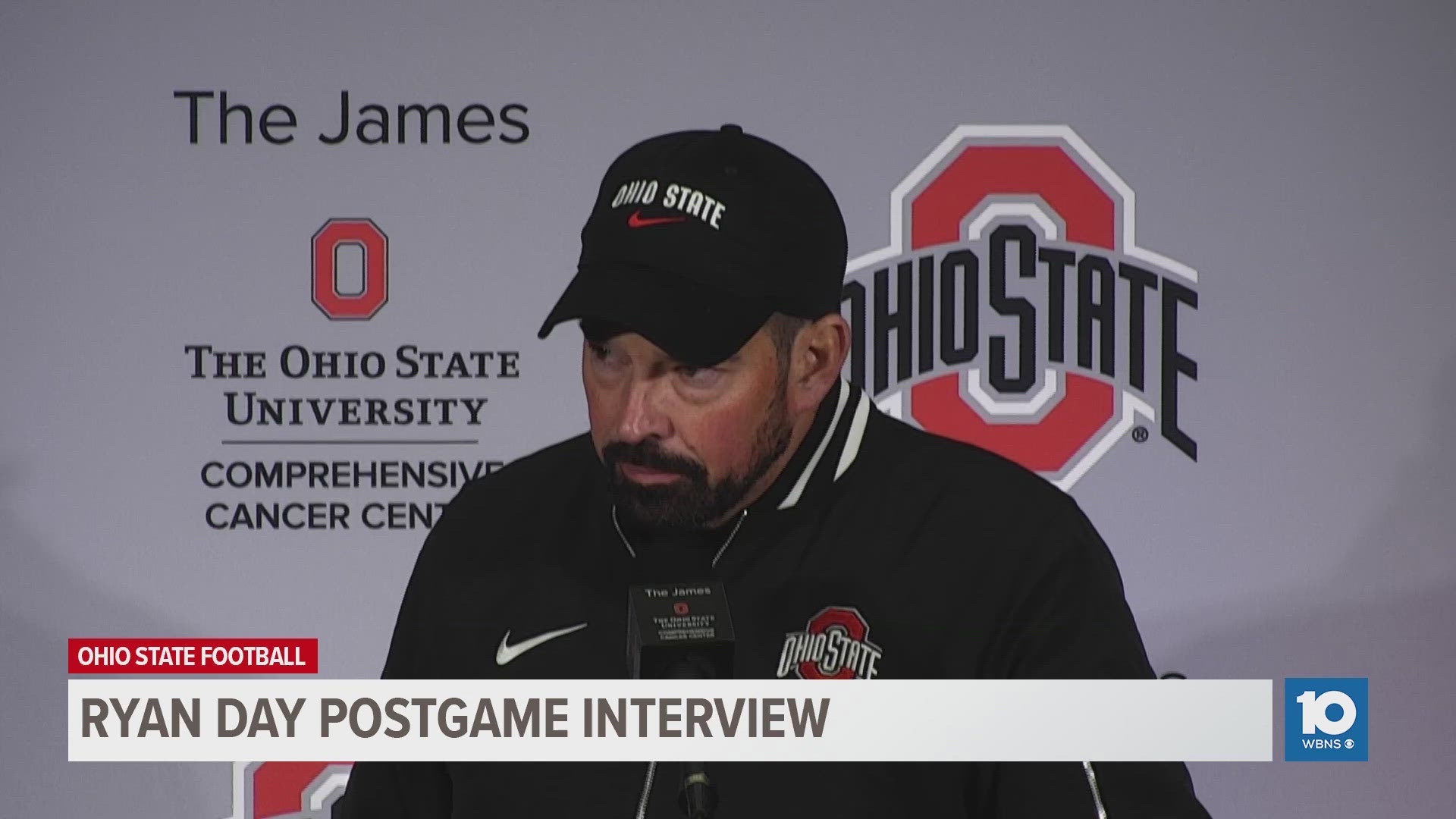 Head coach Ryan Day discusses Ohio State's 38-15 win over Indiana.