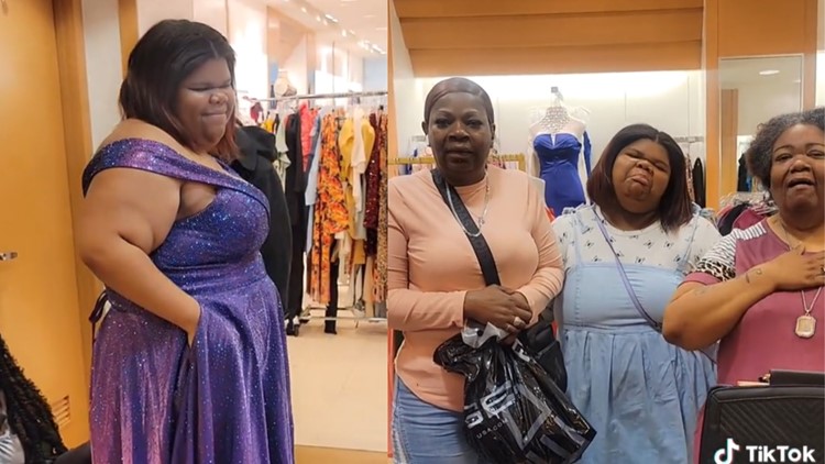 Teen breaks down in tears after she was gifted a $700 prom dress from a boutique in Charlotte