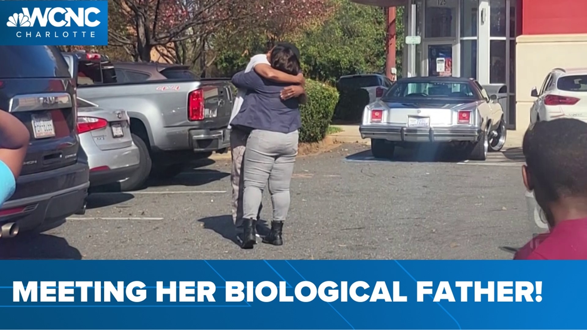 A Missouri woman met her biological father -- who lives in Charlotte -- for the first time ever!