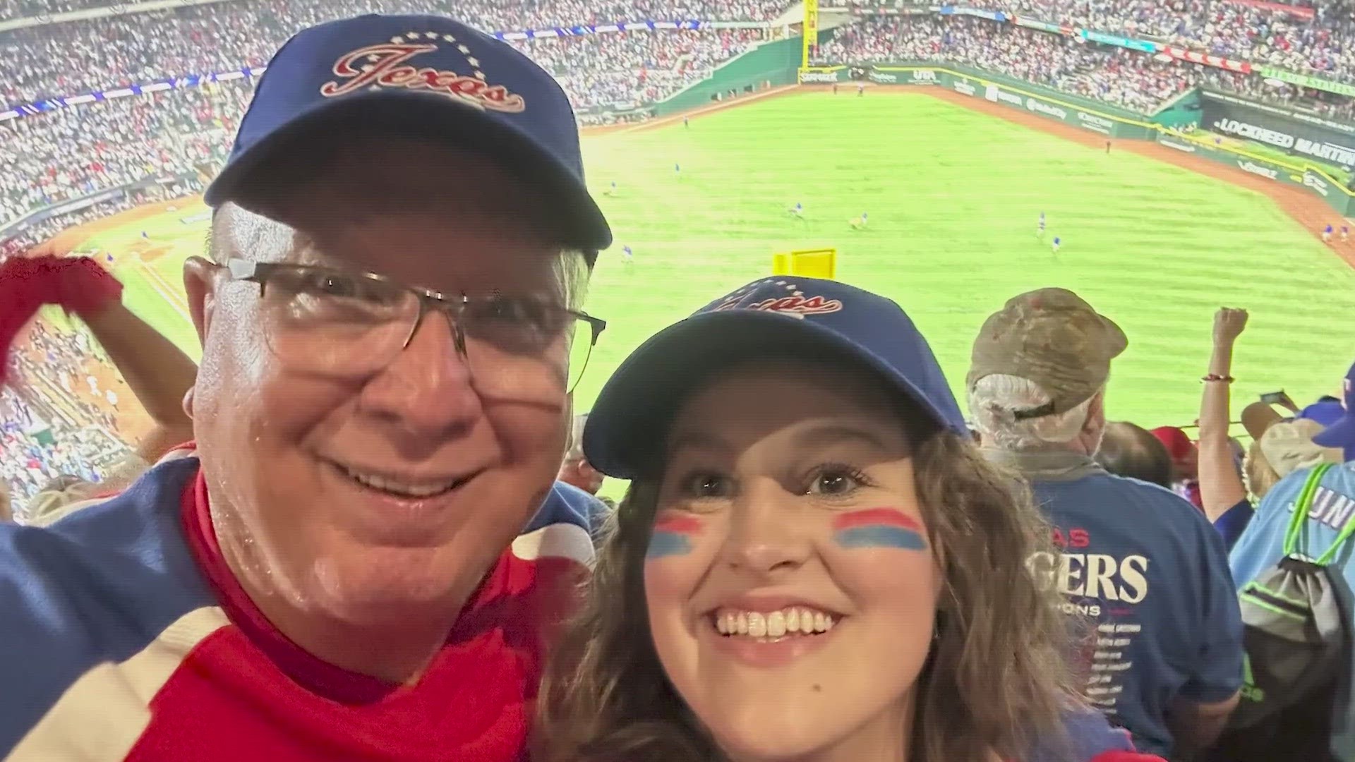 After taking her to the Rangers' World Series in 2011, Hailey Waldon decided to return the favor to her grandfather.