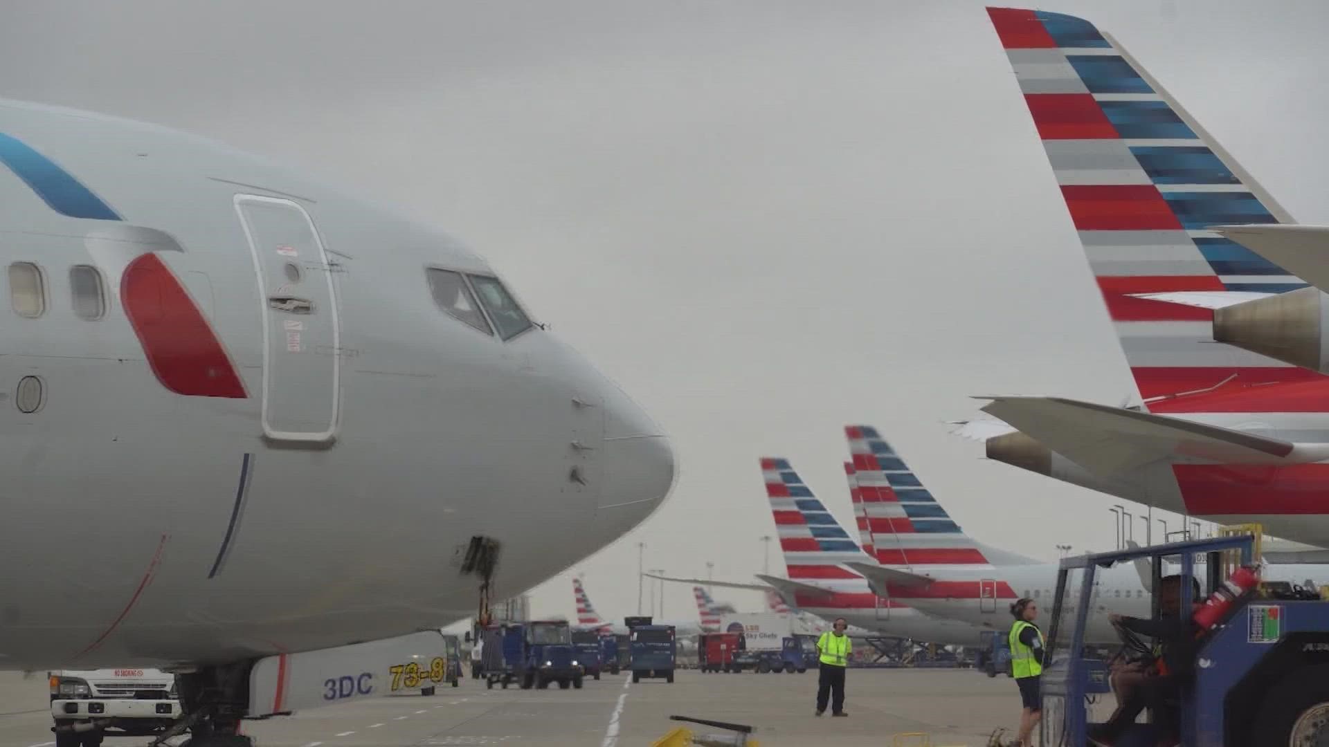 American Airlines says weather is affecting flights this week. But the airline's pilots union claims staffing issues are still the main problem.