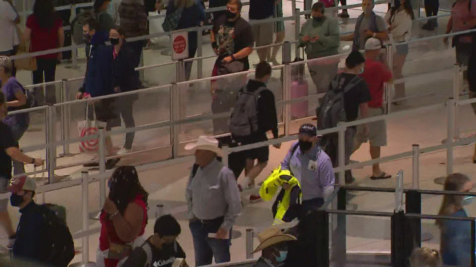 The TSA is encouraging passengers to arrive at the airport as early as possible to avoid potential problems with delays.