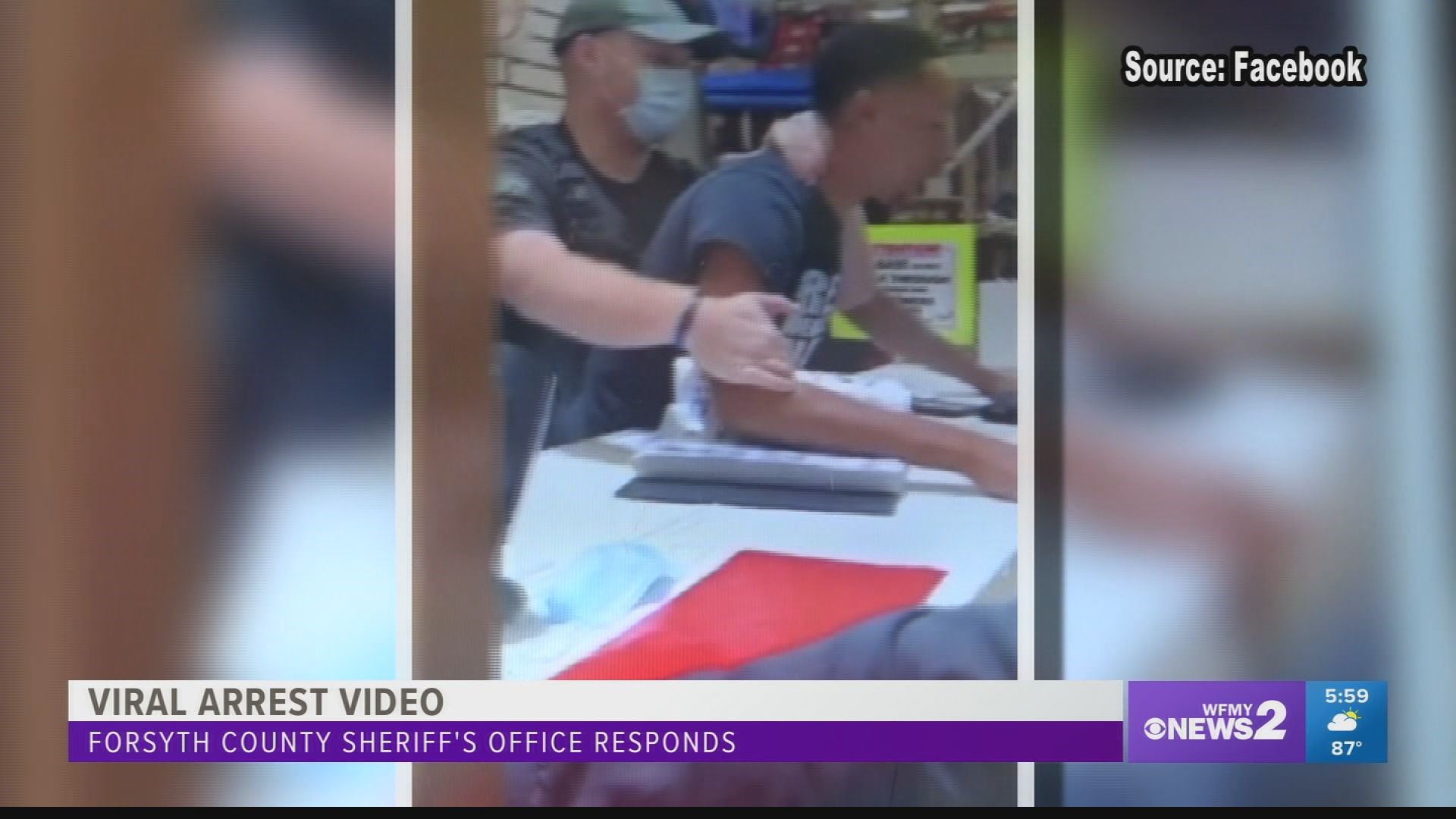 The sheriff defended his deputy after video of a man being arrested at Cooks Flea Market started gaining attention on social media.