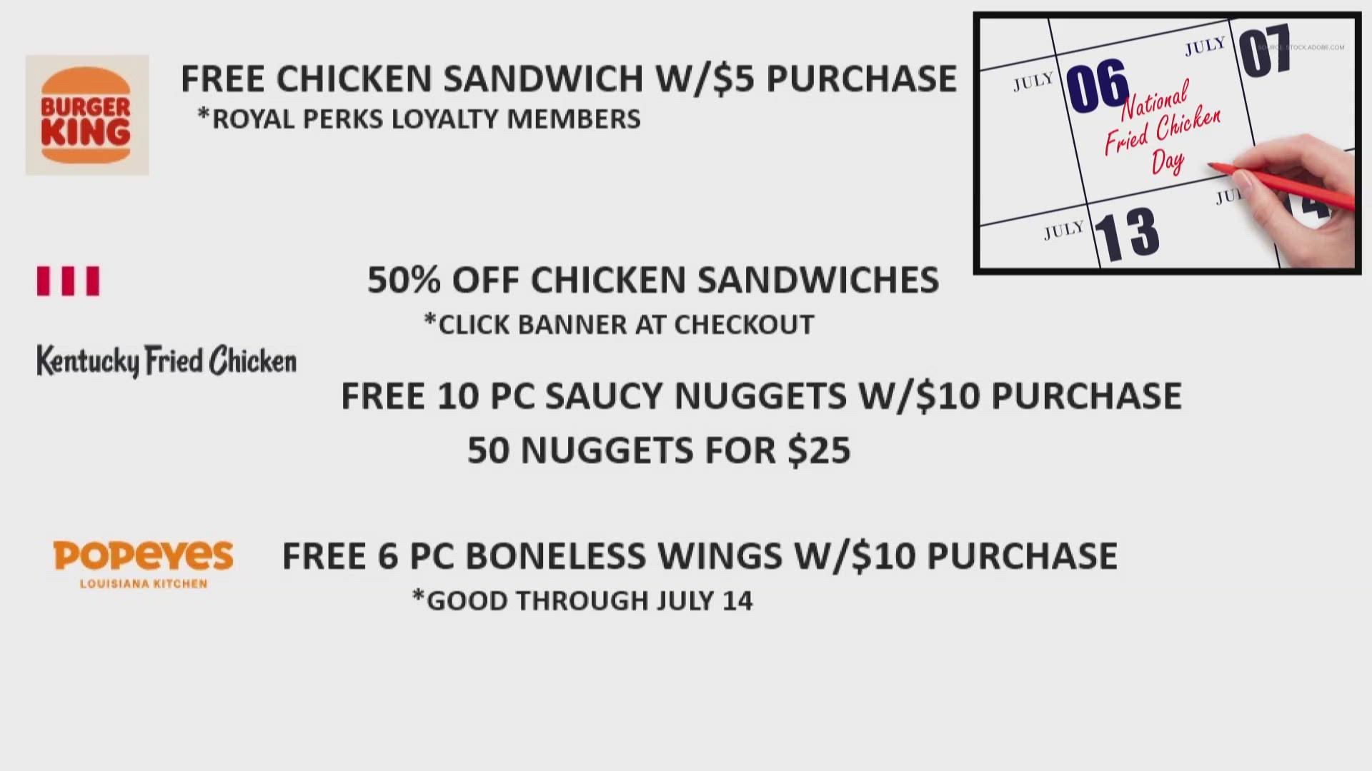 Are you going to eat your chicken hot or cold on July 6th, National Fried Chicken Day?