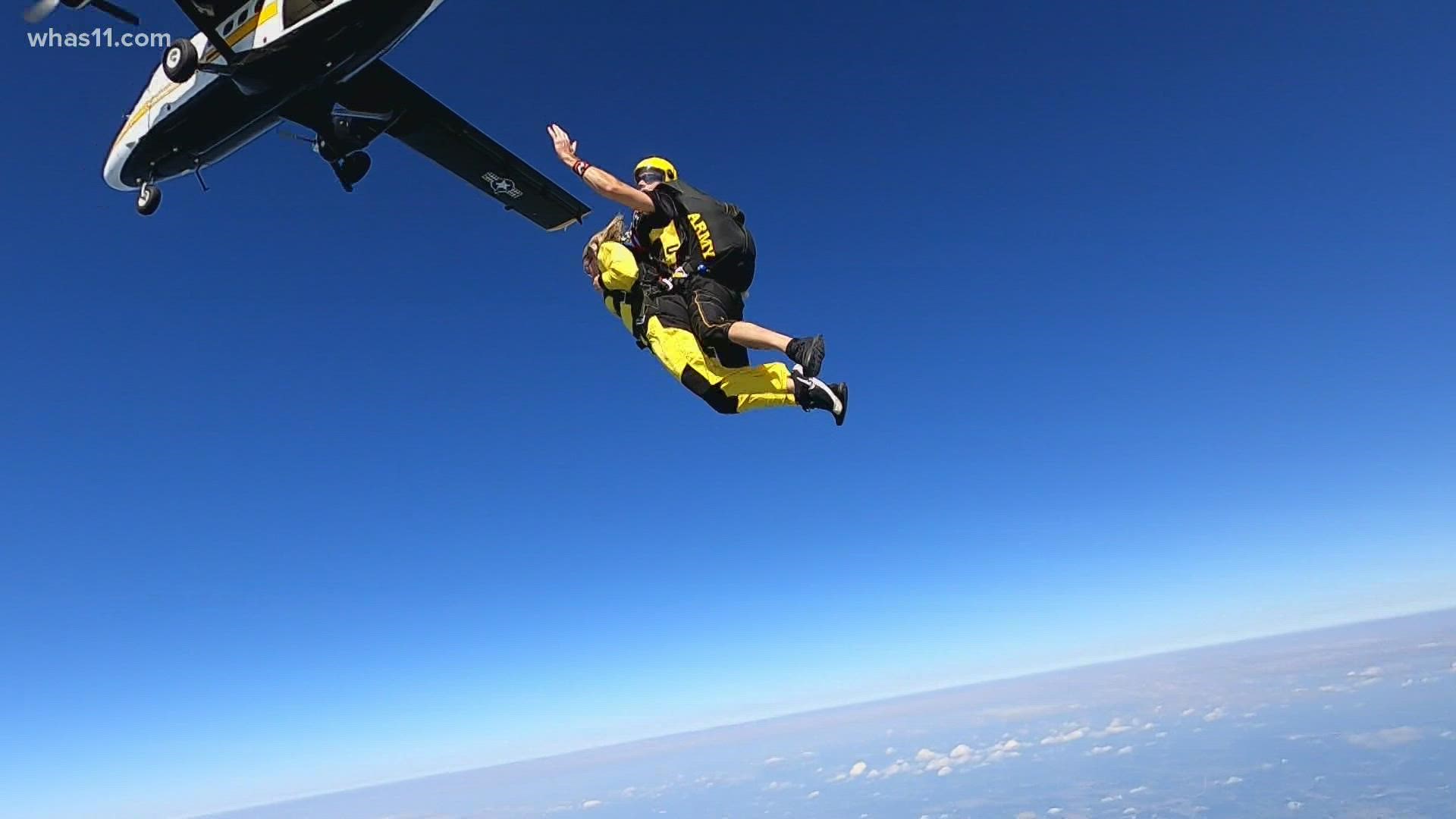 "I just thought it would be a privilege and honor to be able to do this with the best parachute team ever."