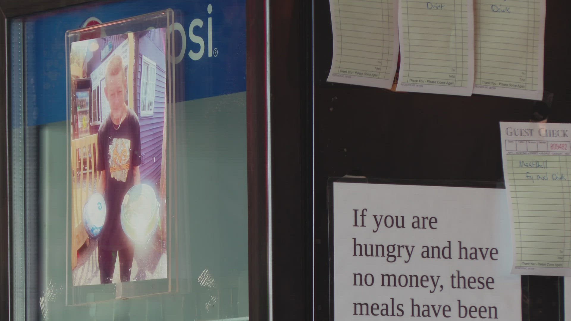 At Gorilla Bob's in Louisville's south end, you can pay for a meal and leave its ticket on the fridge for someone else.