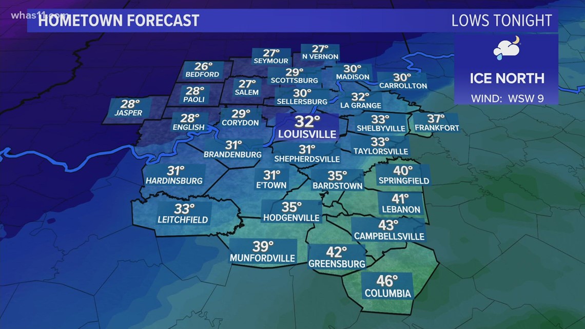 Freezing Rain Begins Early Thursday Lasting Through The Day | Whas11.com