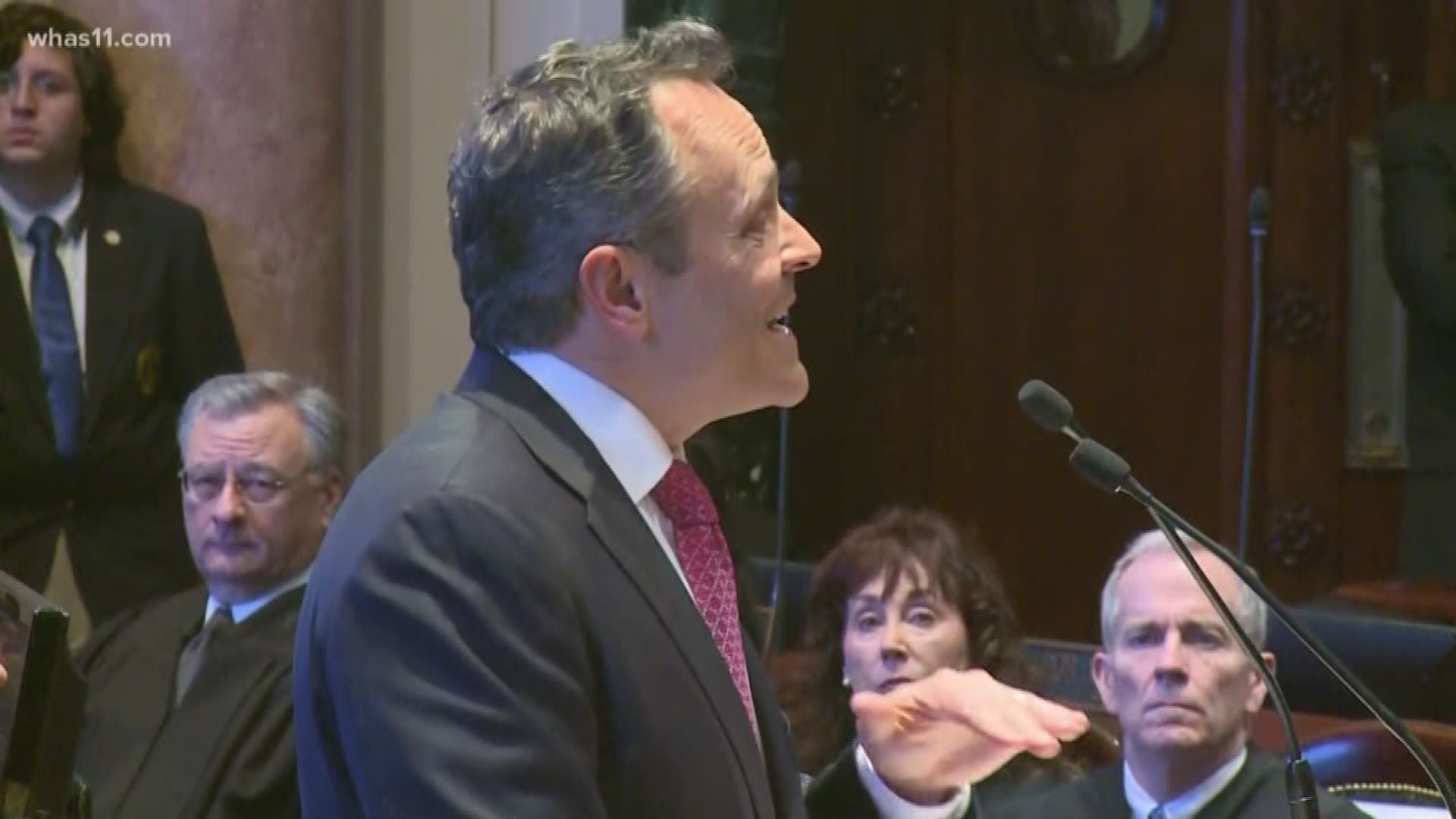 Governor Matt Bevin spent the evening describing what he means when he uses the phrase "we are Kentucky."