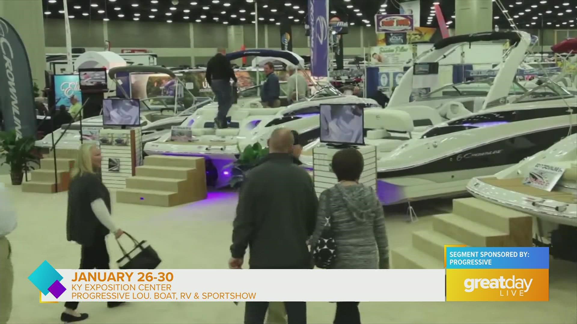 The Progressive Louisville Boat, RV & Sportshow Presented by Discover Boating runs through Jan. 30 at the KY Expor Center. Visit LouisvilleBoatShow.com for details.