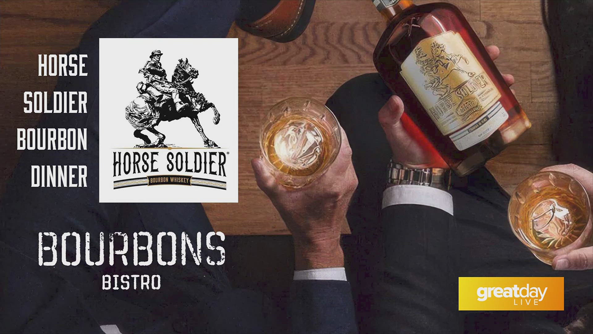 The Horse Soldier Bourbon Dinner is next Wednesday, September 18th. Make your reservation now at bourbonsbistro.com.