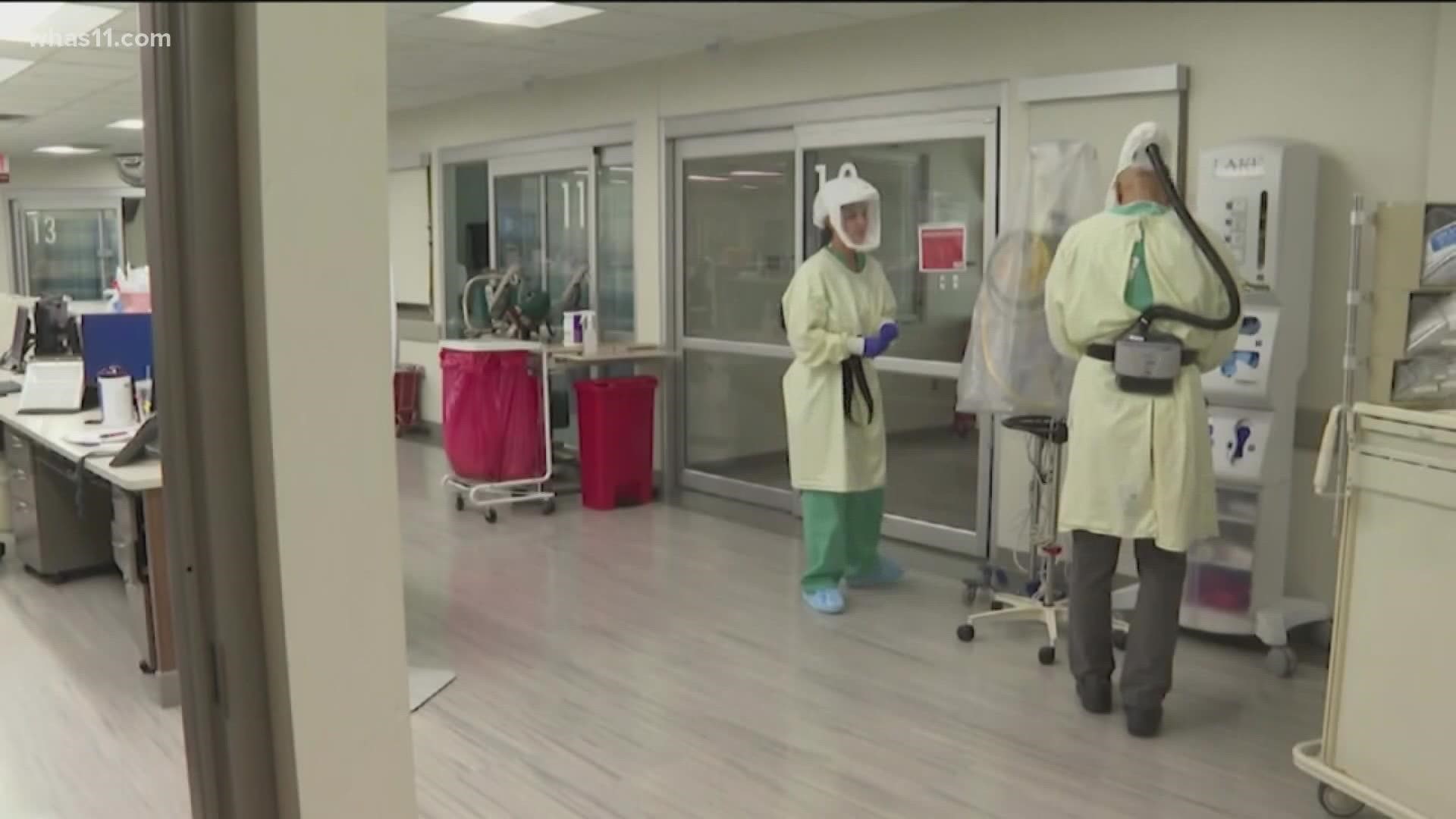Gov. Andy Beshear is hoping hospital numbers continue to drop as more people survive the virus.