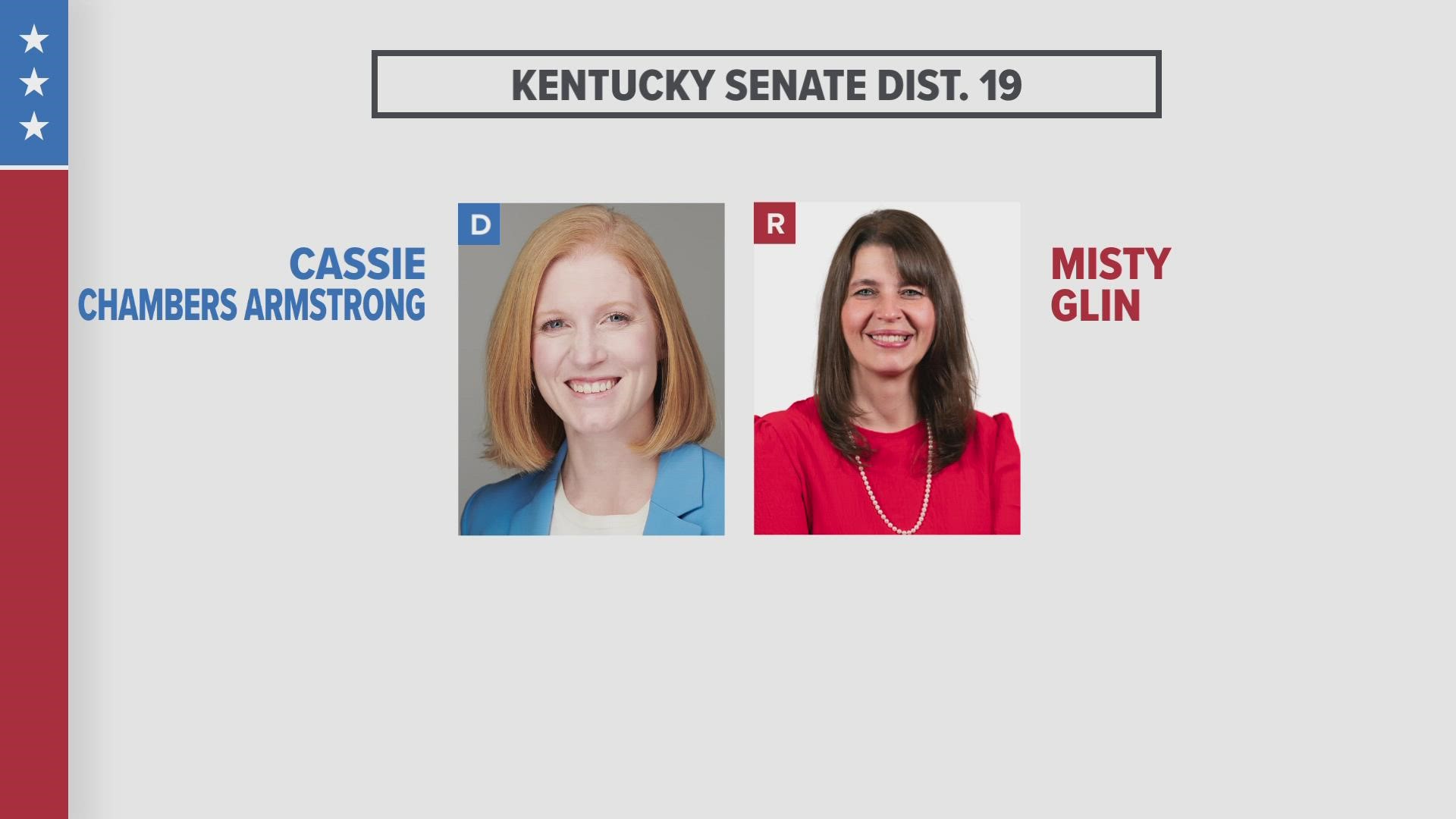 The Jefferson County Republican Party announced Misty Glin as their candidate, and the Louisville Democratic Party nominated Councilwoman Cassie Chambers Armstrong.