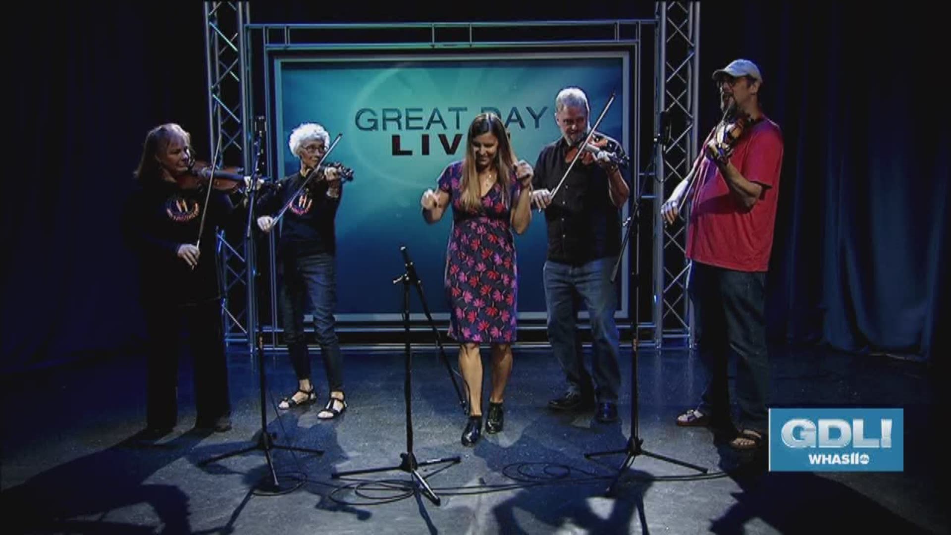 Flatfoot dance instructor Carla Gover stopped by Great Day Live with fiddle players from Louisville Folk School to The Louisville Folk School's introduction to Flatfooting classes will be held every Wednesday night at 6 PM for eight weeks, starting on August 7, 2019.  That's at the Louisville Folk School off Clifton Avenue. To sign up or learn more, go to LouisvilleFolkSchool.org.