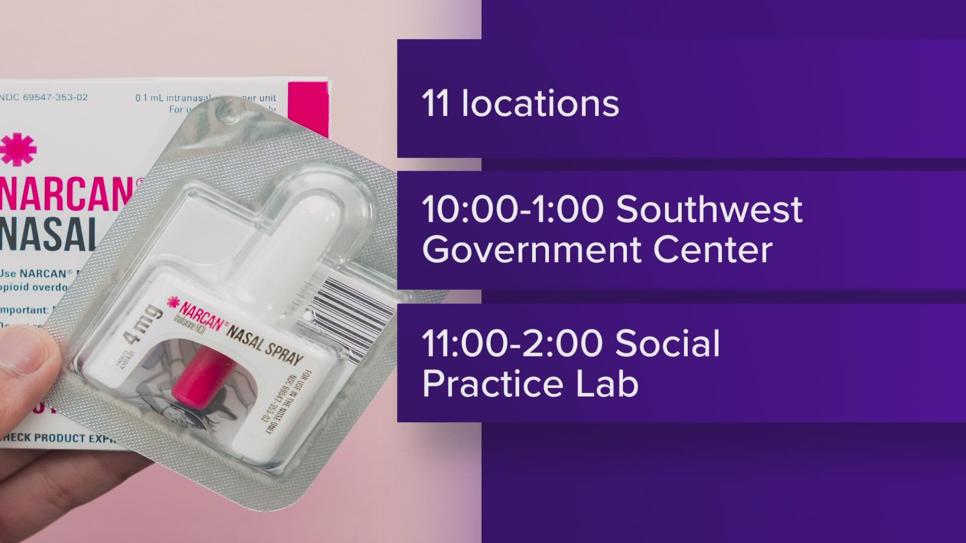 As part of the Harm Reduction Outreach Services, LMDPHW is giving out free Narcan, a drug that can prevent accidental overdoses and save lives.