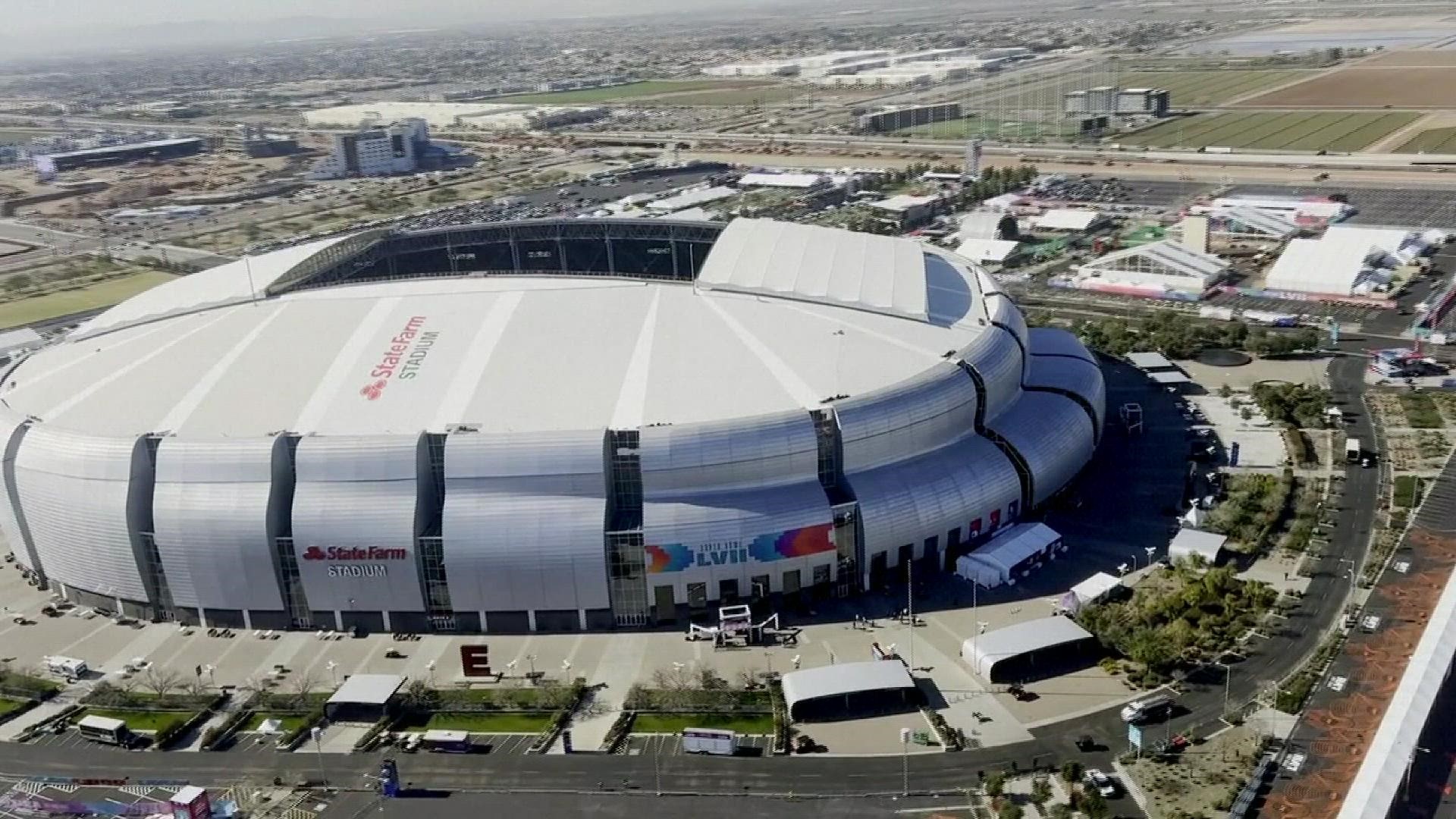 PHOTOS: State Farm Stadium Super Bowl Decor