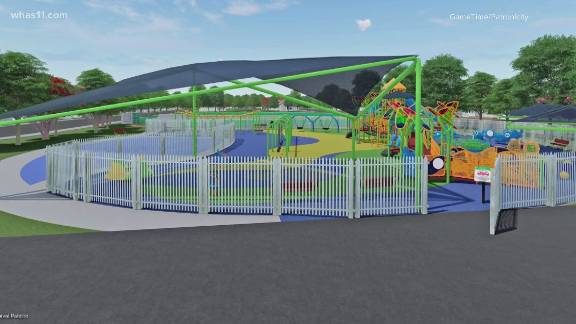 The new playground will be built at the Kevin Hammersmith Memorial Park starting this summer if the community can raise enough money.