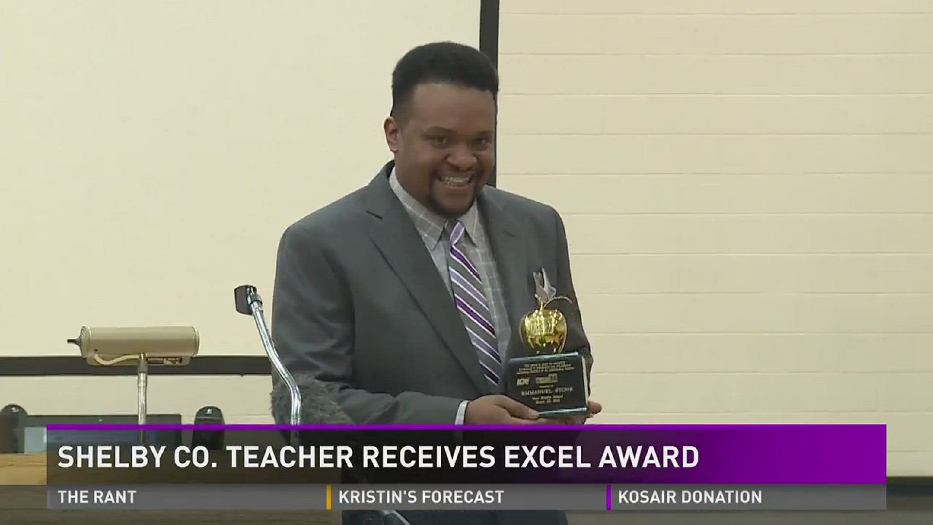 Shelby Co. Teacher receives ExCel Award