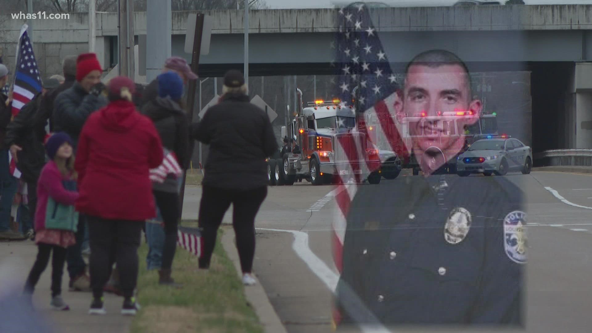 LMPD Officer Zachary Cottongim died Saturday after being hit by a driver on I-64. His former counselor said being a police officer was always his goal.