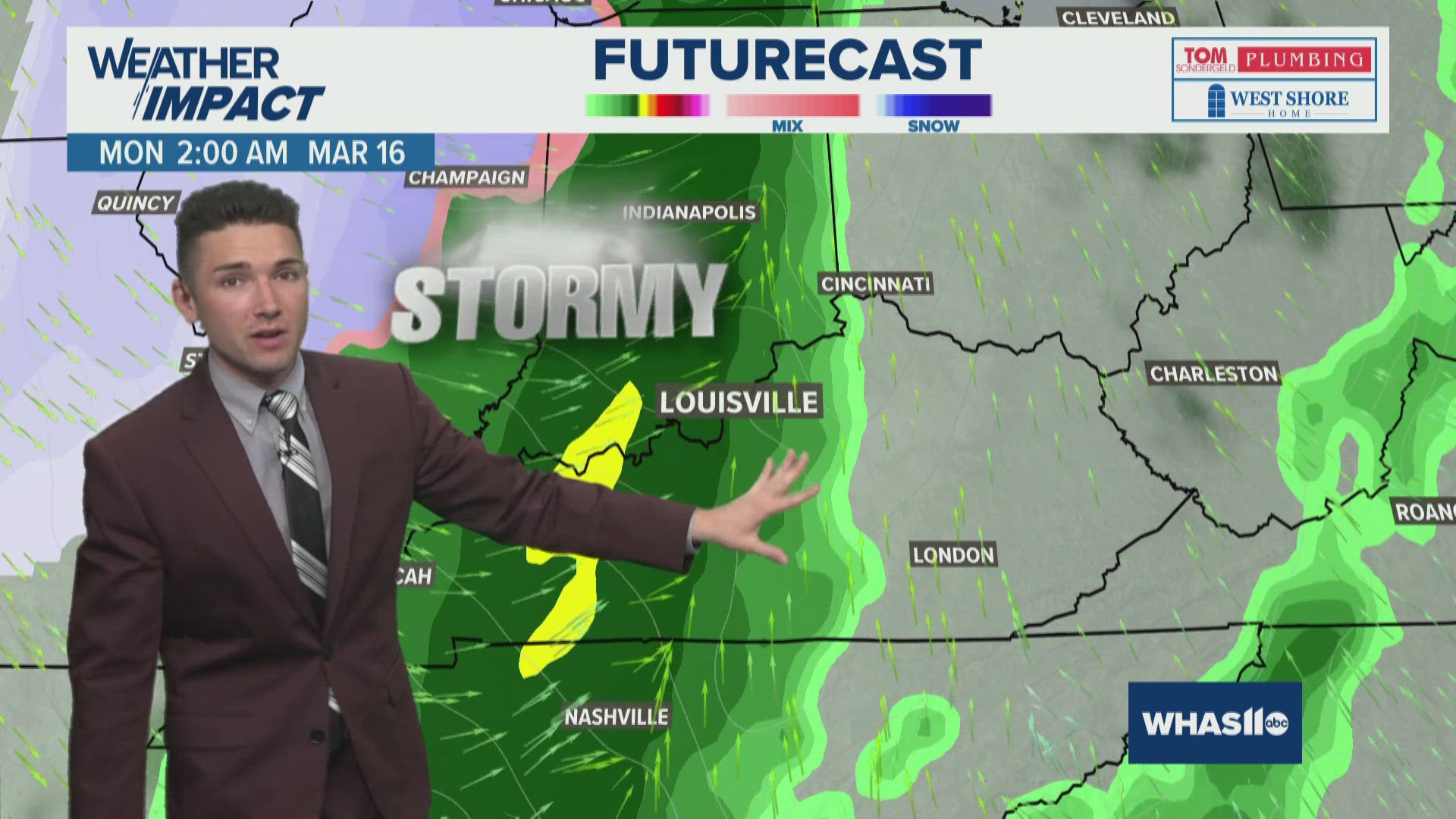 Louisville weather forecast: Strong winds on Friday | March 13, 2026 ...