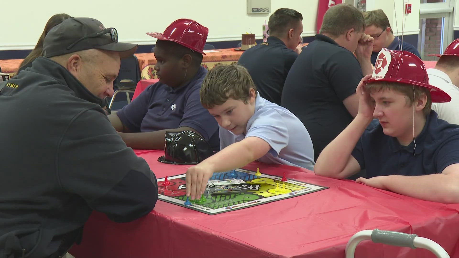 Firefighters with St. Matthews Fire & EMS hosted an event for students with special needs and learning differences.