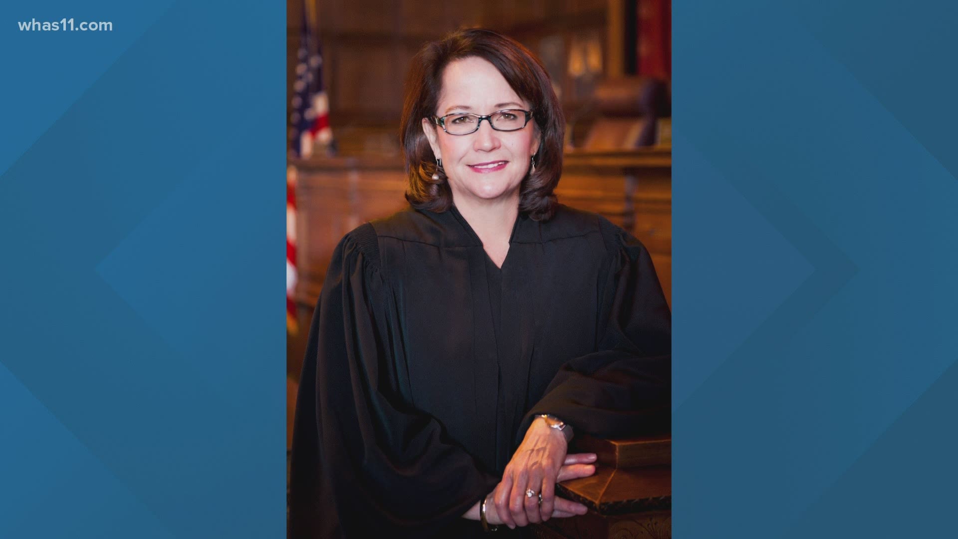 Chief Justice Loretta Rush of the Indiana Supreme Court said she tested positive after a family member had also tested positive for the virus.