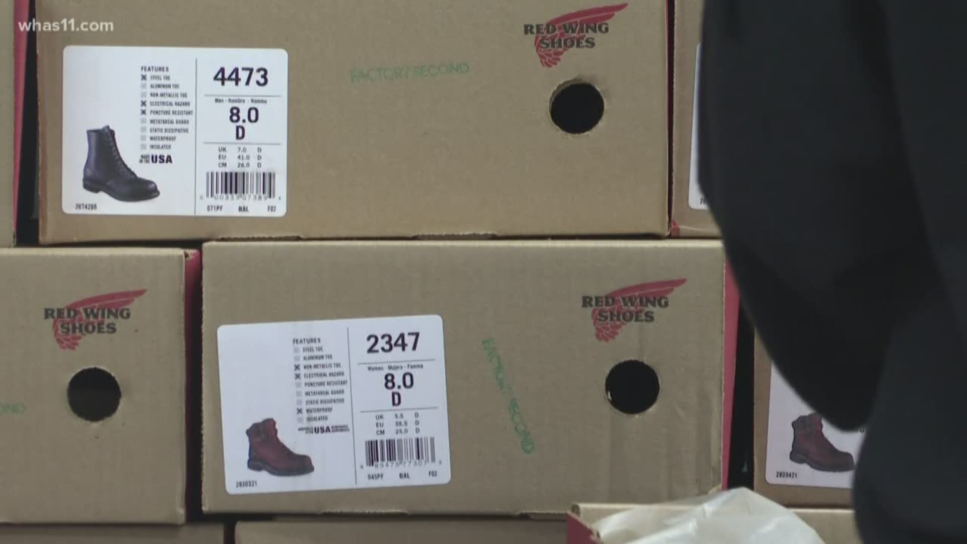 Those in recovery received new shoes in time for Thanksgiving.