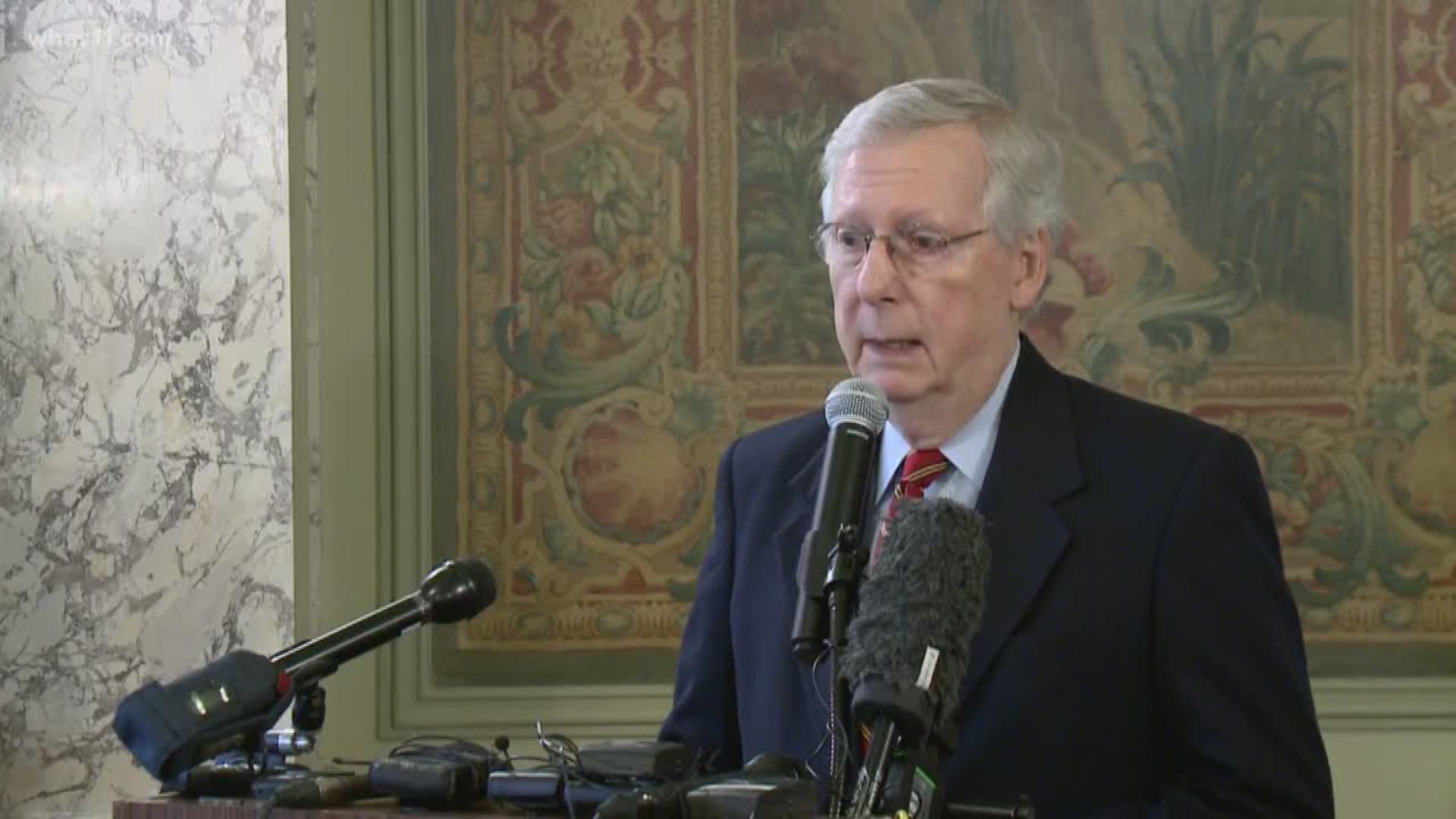 The mass shooting at a college dance party, the Mueller investigation, Jeff Sessions, and hemp in Kentucky were topics McConnell addressed on Nov. 9.