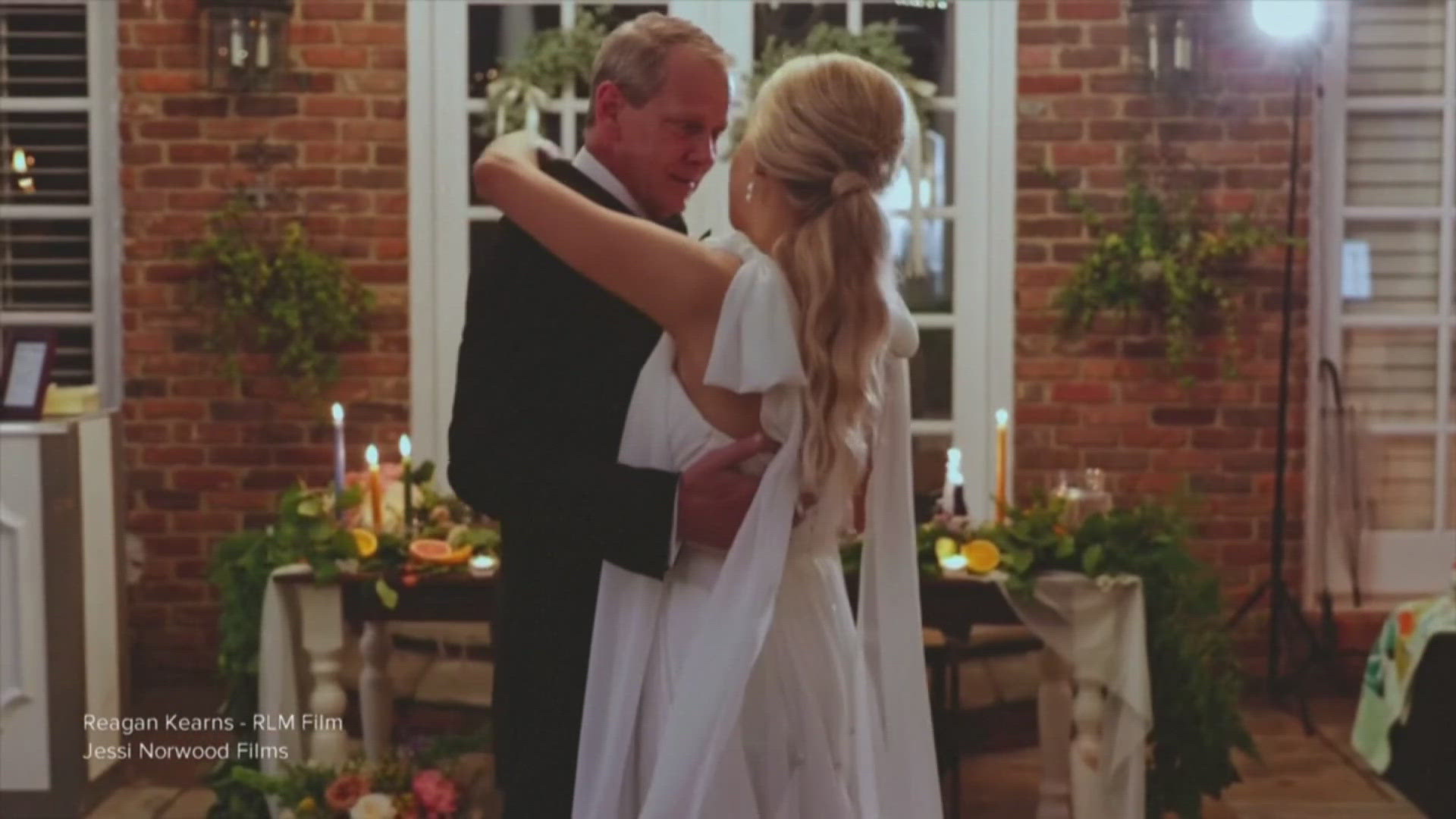 The wedding in Bowling Green was made even more special by the song choice.