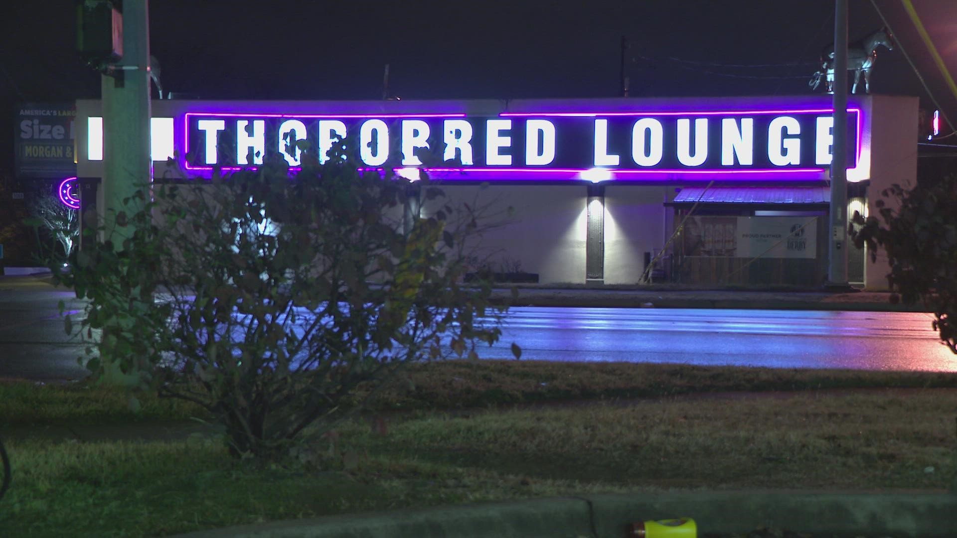 Around 3:30 a.m. on Sunday, police were dispatched to the Thorobred Lounge where they found a woman suffering from a gunshot wound.
