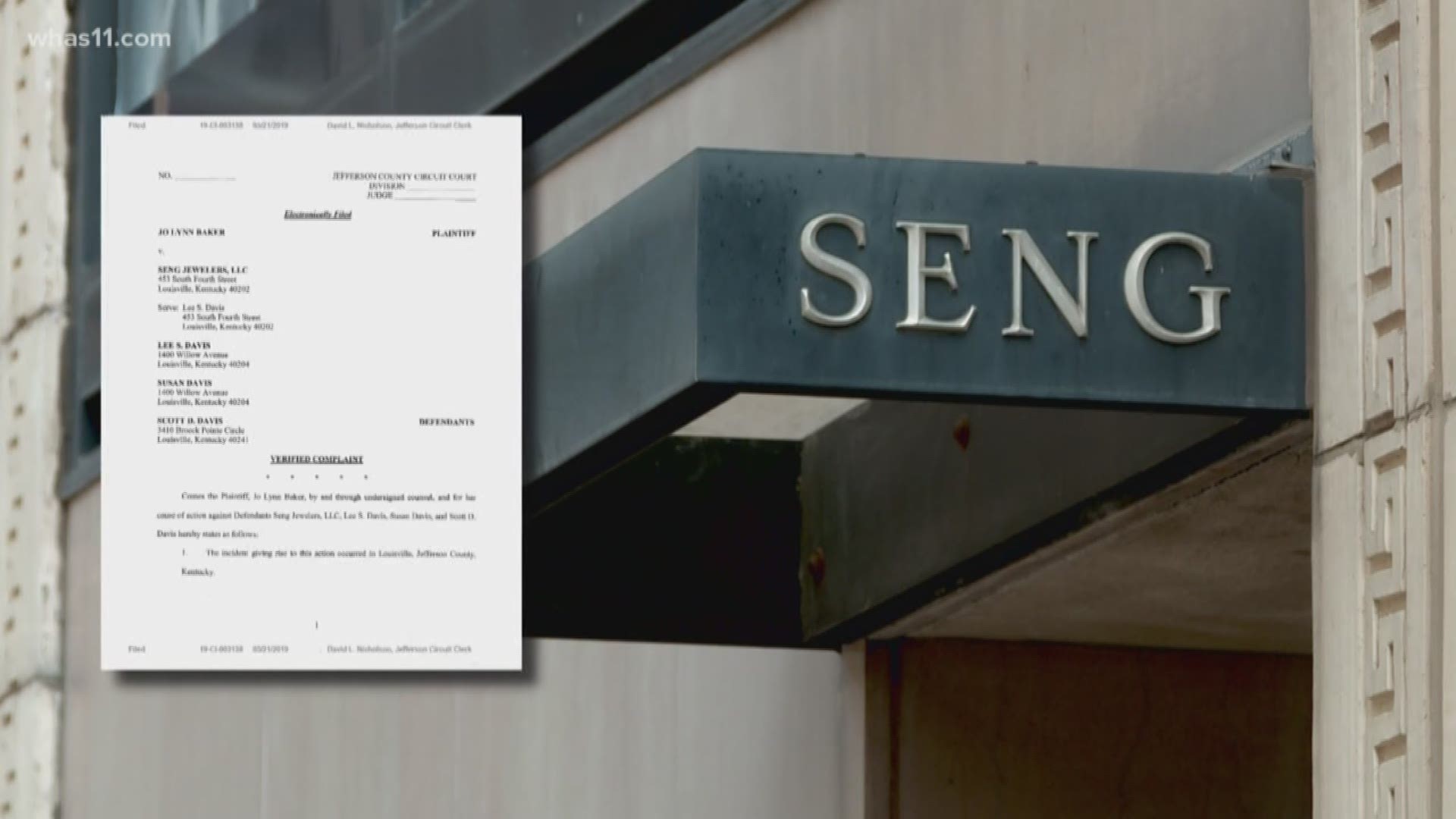 The owners of Seng Jewelers face accusations of pulling a heist on one of their customers.