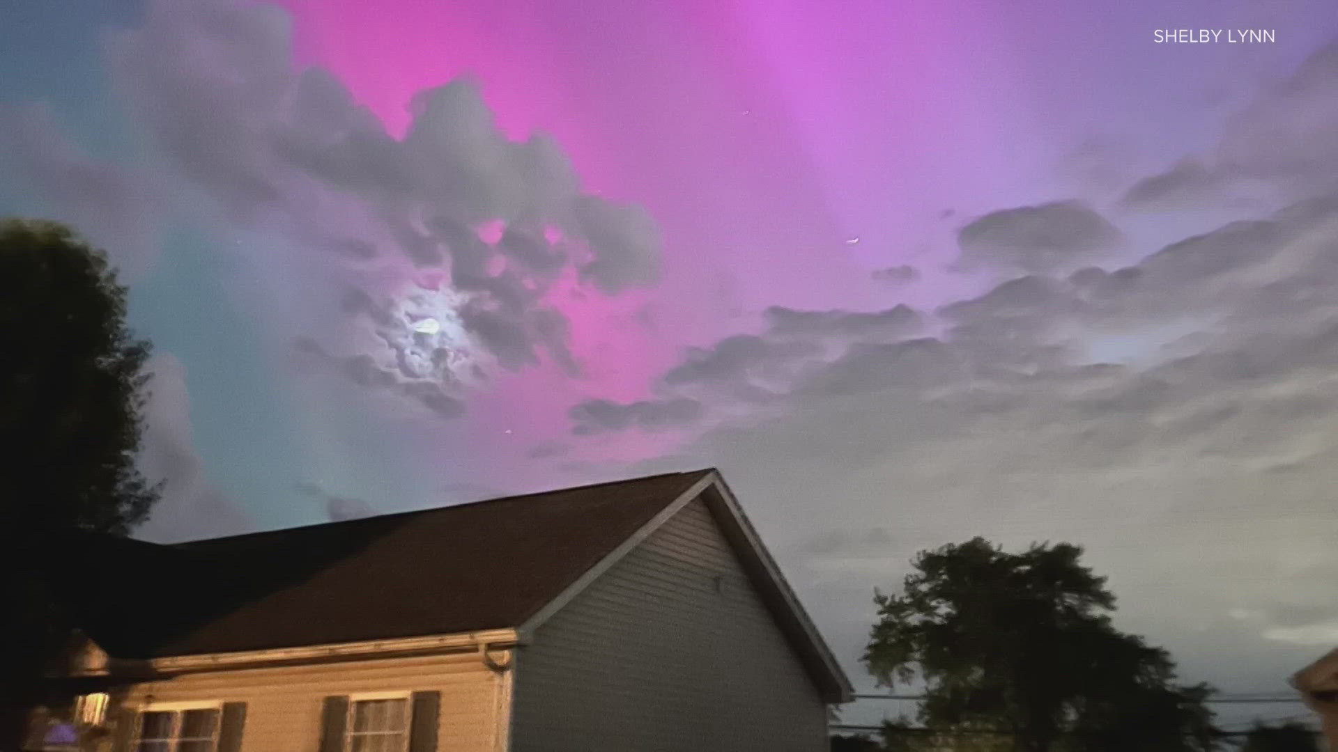 The clouds cleared, and many in Kentucky and Indiana were able to see the spectacle.