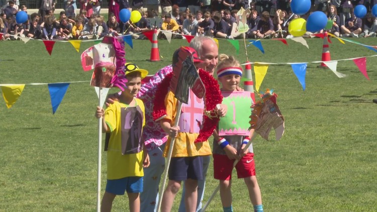 Annual Kindergarten Derby brings smiles, cheers to parents, older students