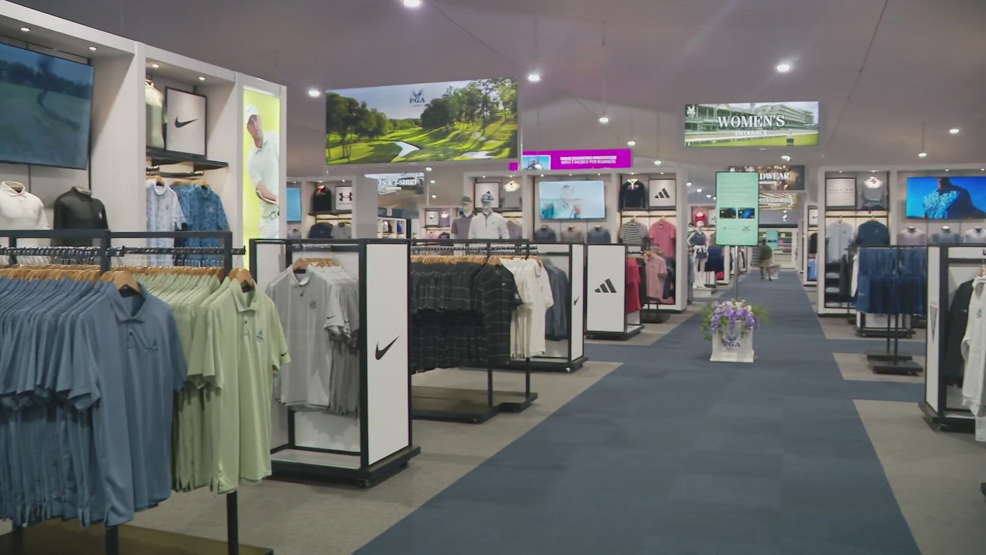 You will find 45 different brands at the PGA shops.