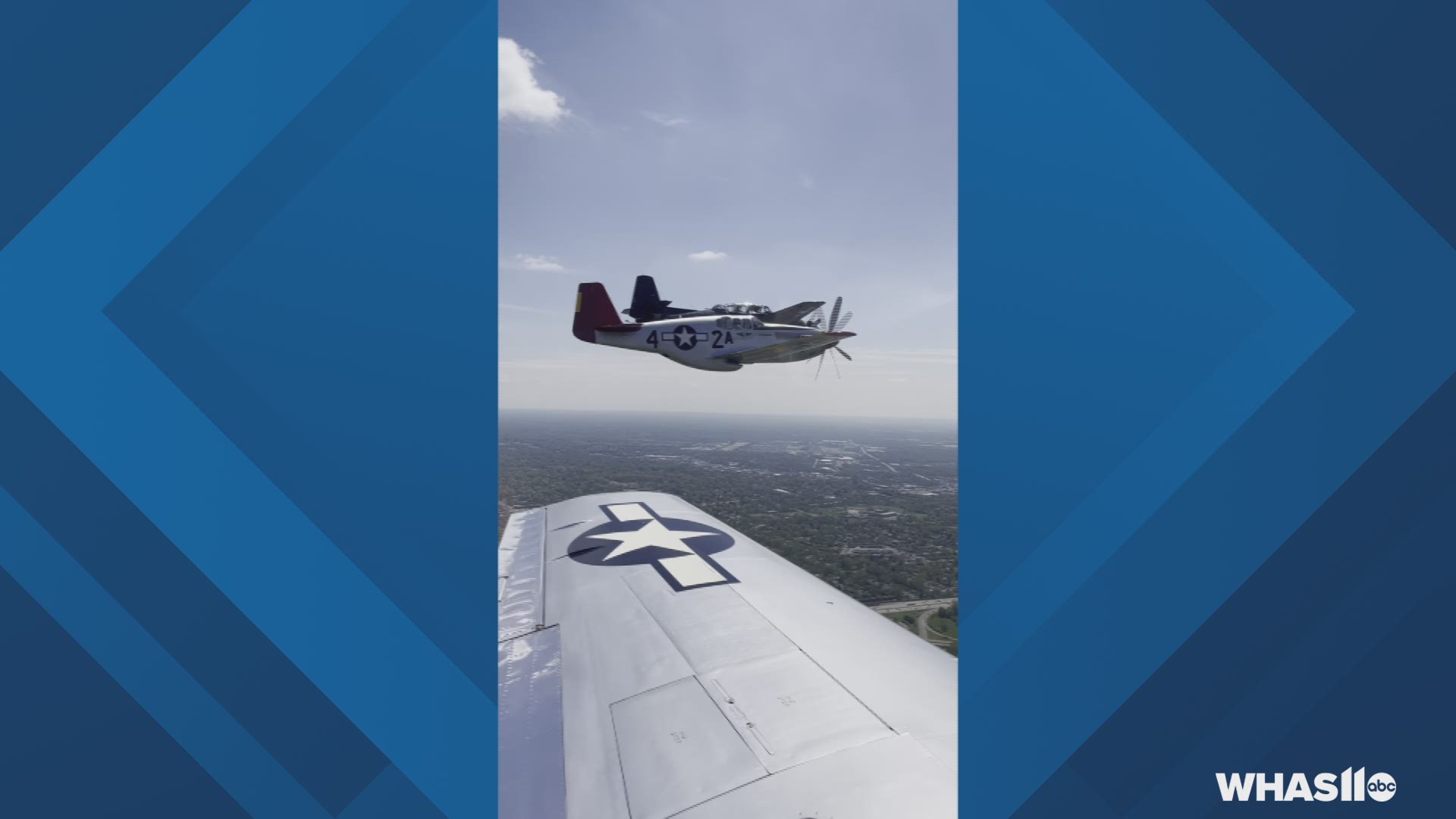 Saturday this plane is going to be flying in thunder over Louisville, but Friday afternoon two World War II veterans are getting to ride it first.