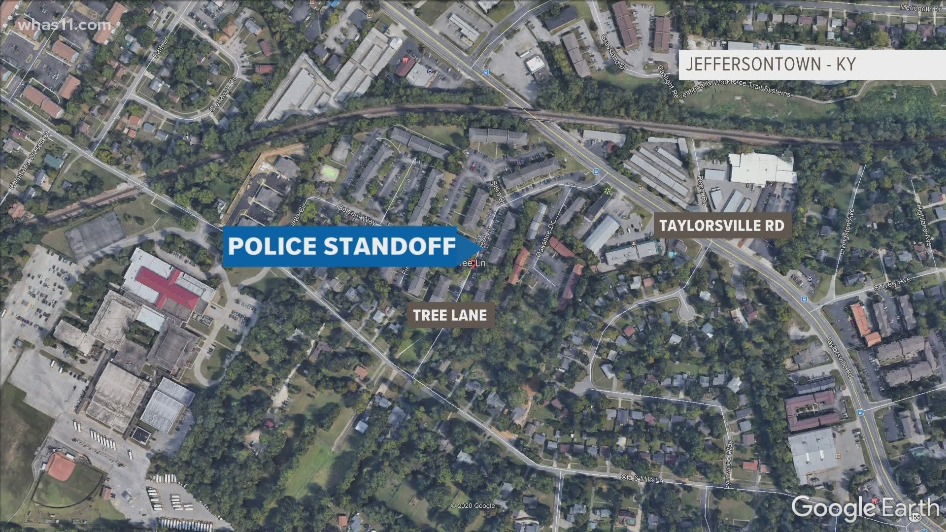 Jeffersontown Police Barricaded Subject Wanted For Felonies Whas11