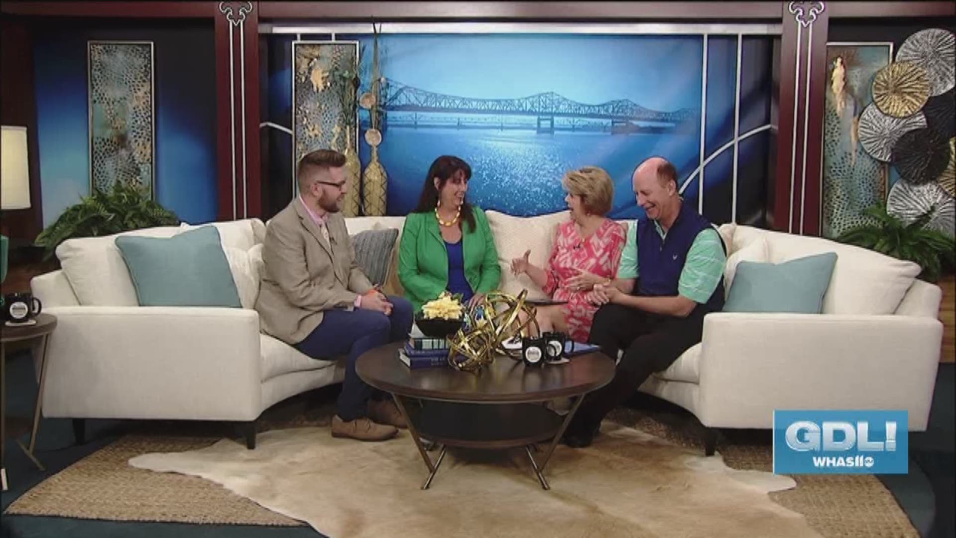 Velma Watkins and Bryan Schied are here from Burdorf Interiors to debut our newest furniture set, which you'll have the chance to win over the next few months. Burdorf's Memorial Day Sale is this weekend and you can enter to win our GDL furniture set at B