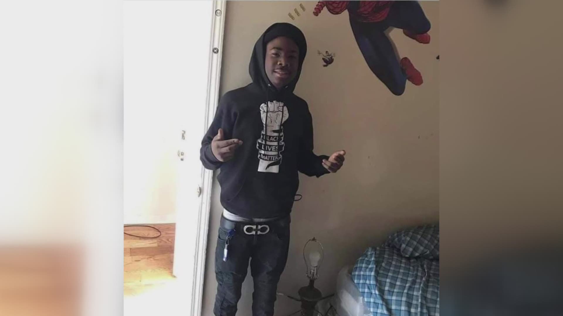 Officials say Demetri Rhodes was gunned down inside a home in the 4100 block of West Broadway.