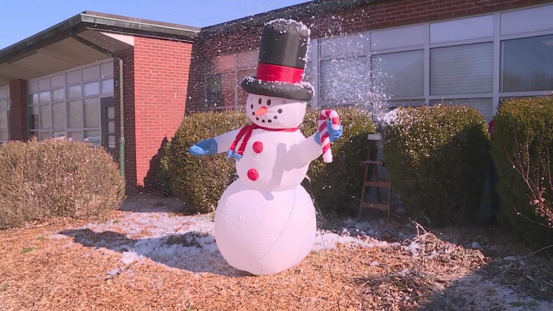 It was a celebration of fun with the school transforming into a fun winter wonderland and students taking part in mock snowball fights.