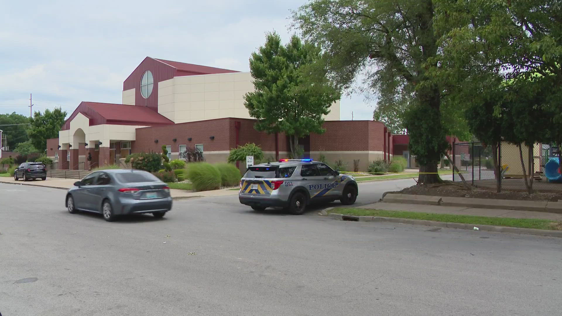 The shooting happened outside Bates Memorial Baptist Church on Wednesday.