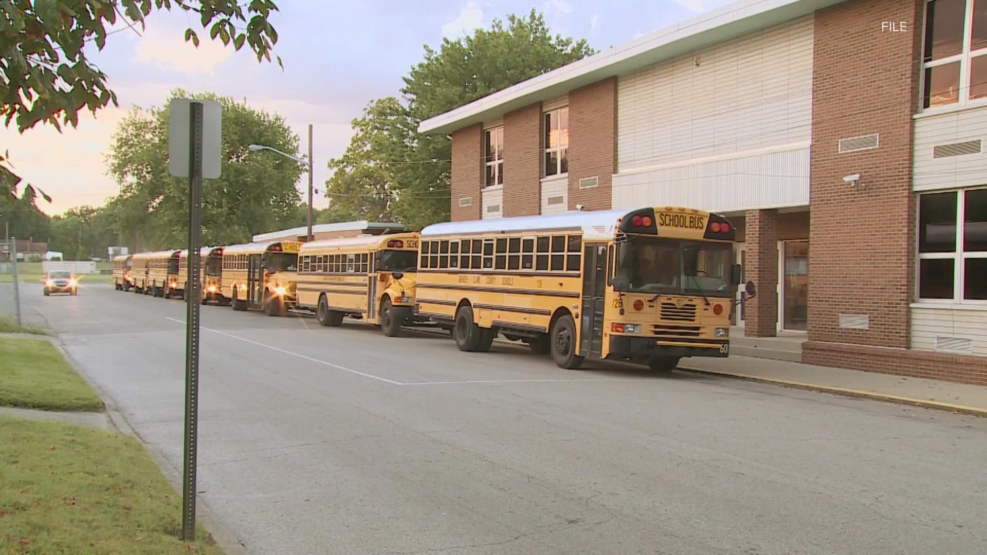 Greater Clark County schools are fully staffed with over 100 bus drivers the morning, July 27