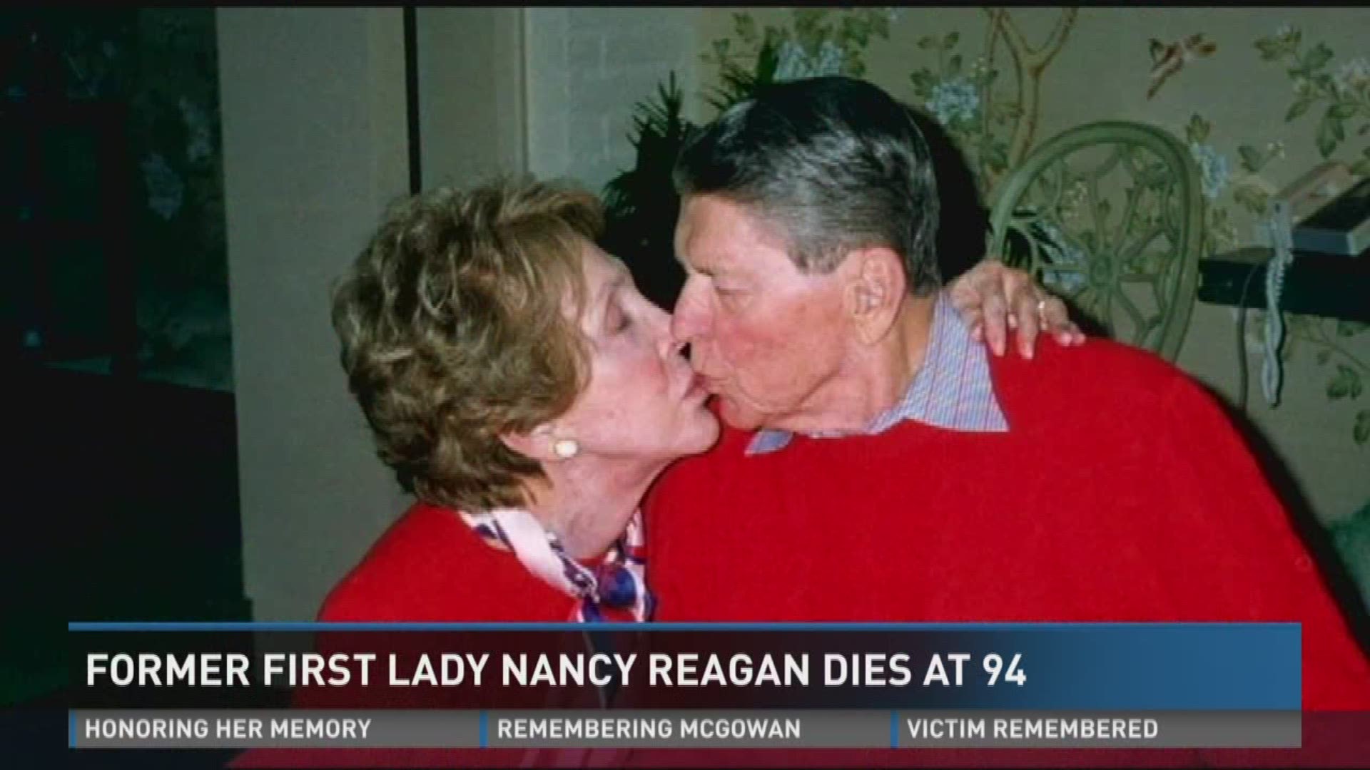 Nation mourns loss of former first lady Nancy Reagan